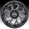 Ultra 120BM Patriot Gloss Black Milled Custom Truck Wheels 3